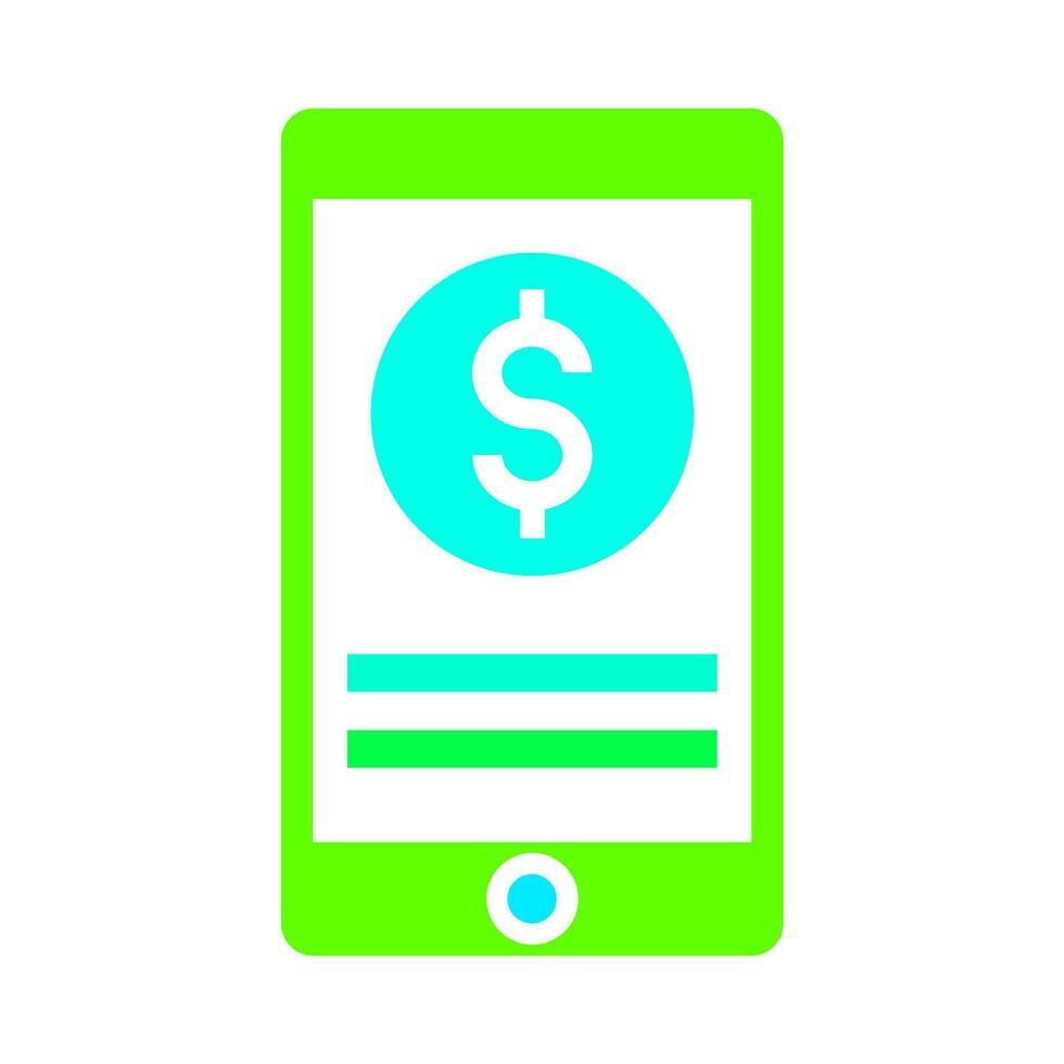 financier mobile app icône vecteur