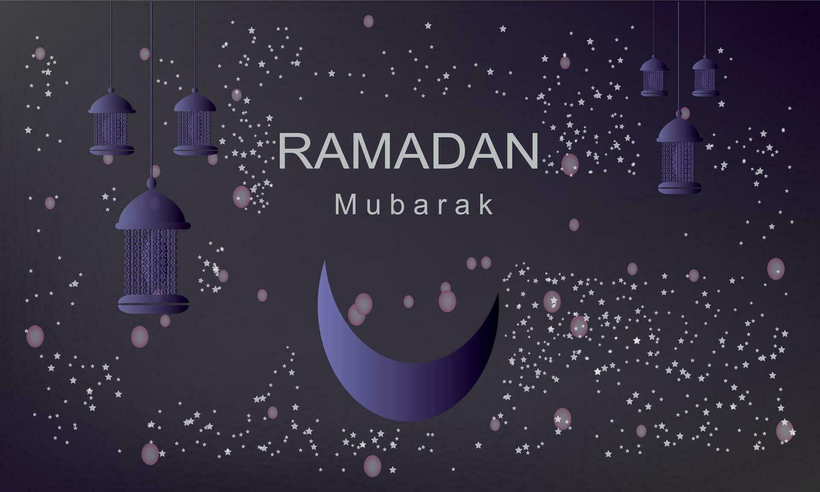 Ramadan kareem islamique bannière modèle. eid mubarak musulman affiche conception vecteur avec une lanterne, lune, et étoile dans luxe Contexte. Ramadan vecteur conception élément.