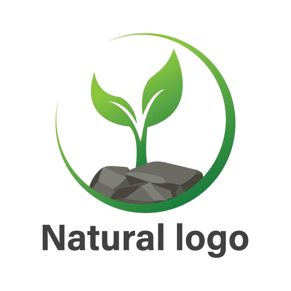 Naturel logo conception vecteur modèle