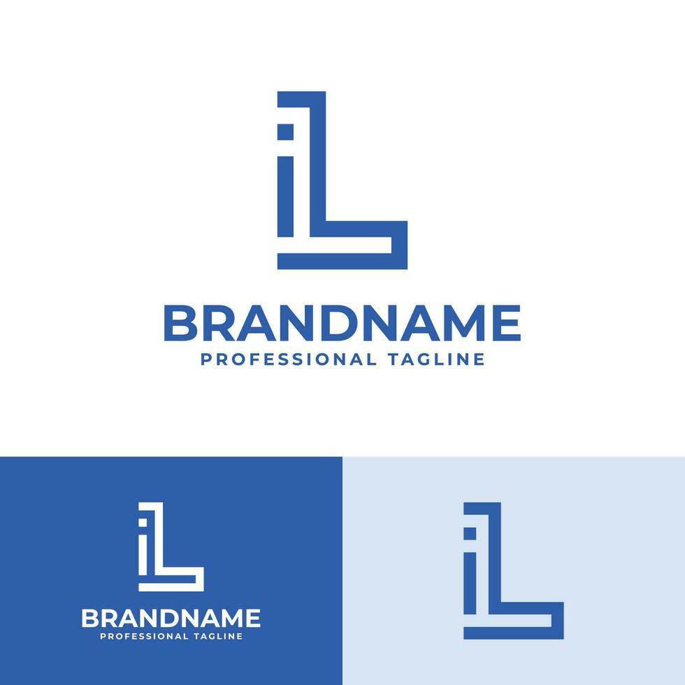 lettre li moderne logo, adapté pour affaires avec li ou il initiales vecteur