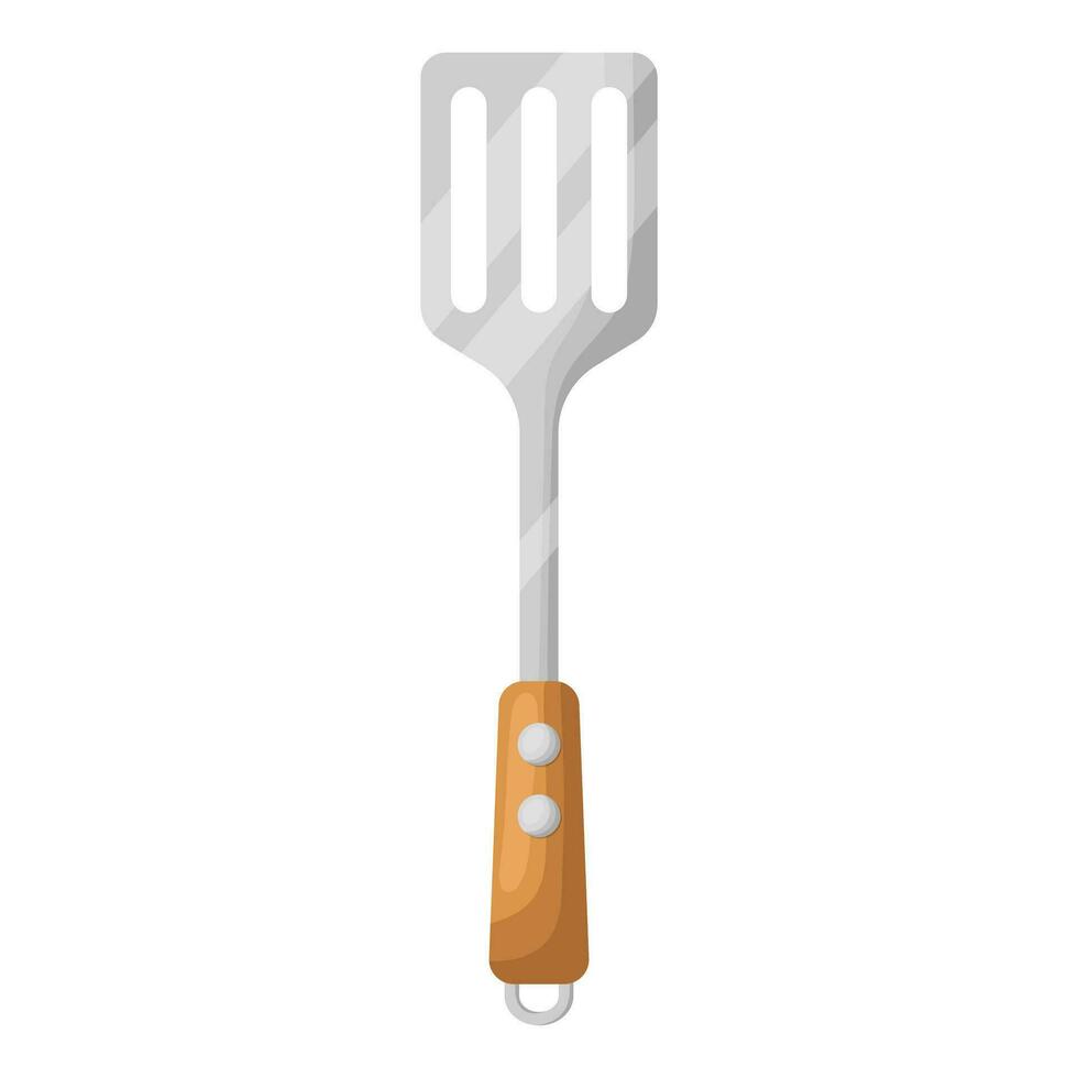 une gril spatule. vecteur illustration sur une blanc Contexte.