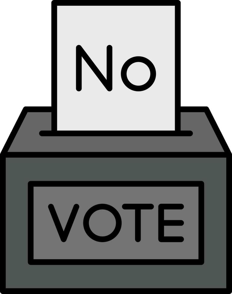voter non ligne rempli icône vecteur