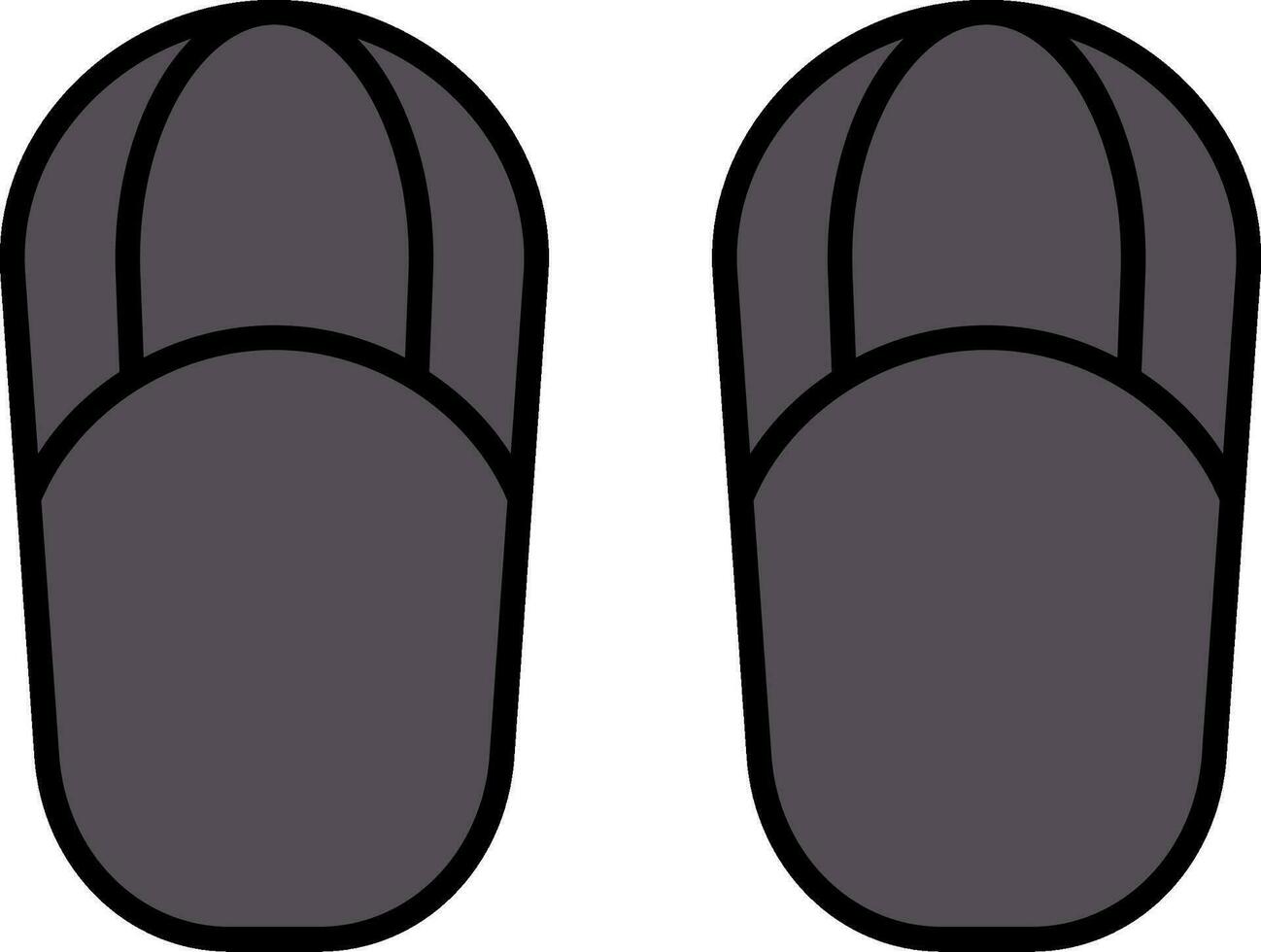 des sandales ligne rempli icône vecteur