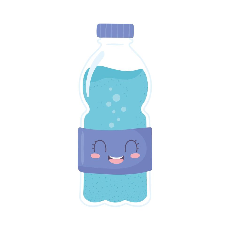 bouteille d'eau en plastique vecteur