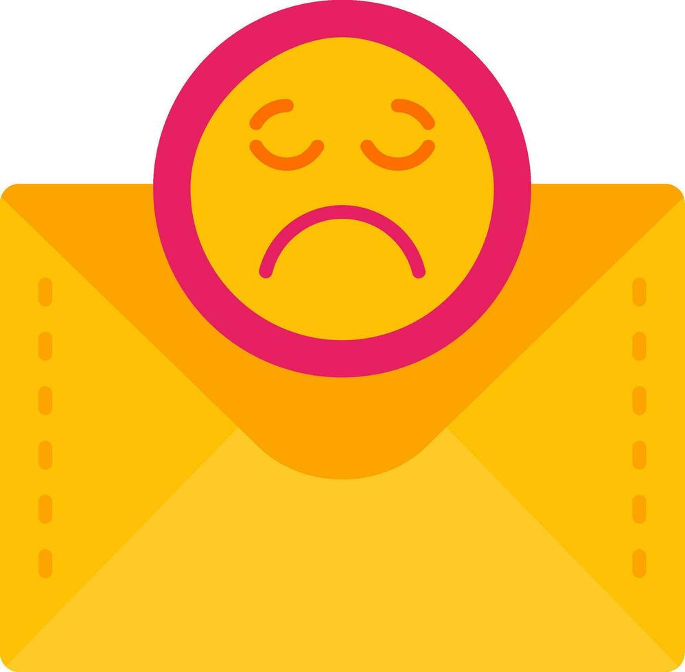 emoji ligne rempli icône vecteur