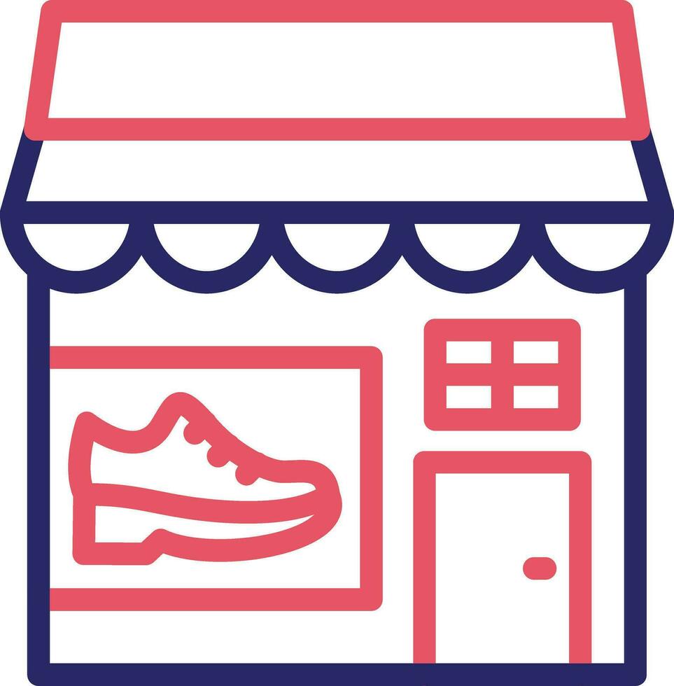 chaussure magasin vecteur icône