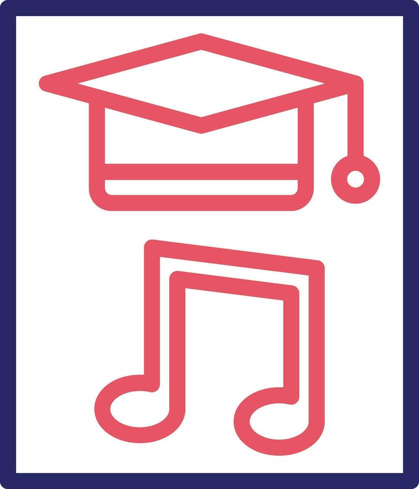 icône de vecteur d'éducation musicale