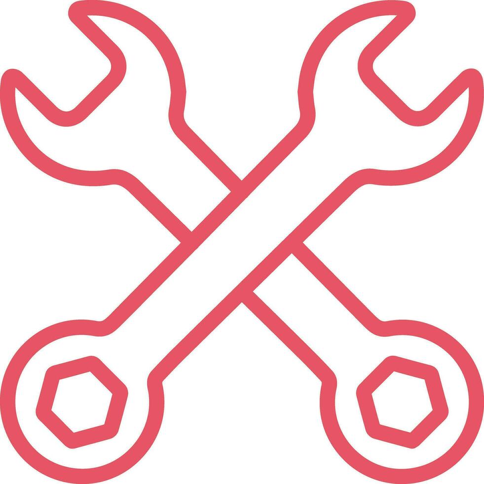 icône de vecteur de clé en croix