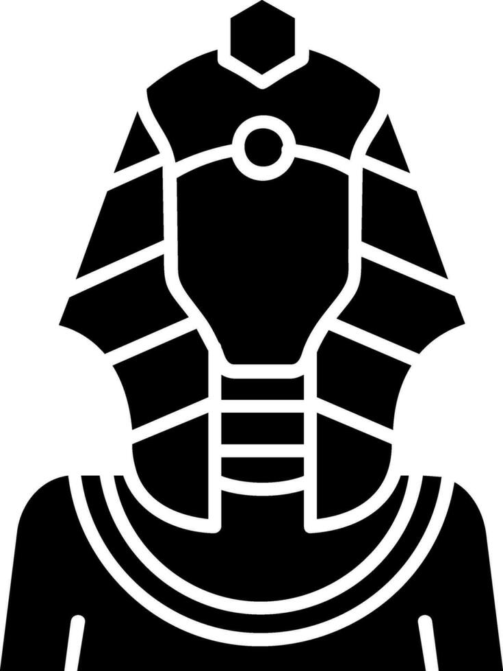 icône de glyphe de pharaon vecteur