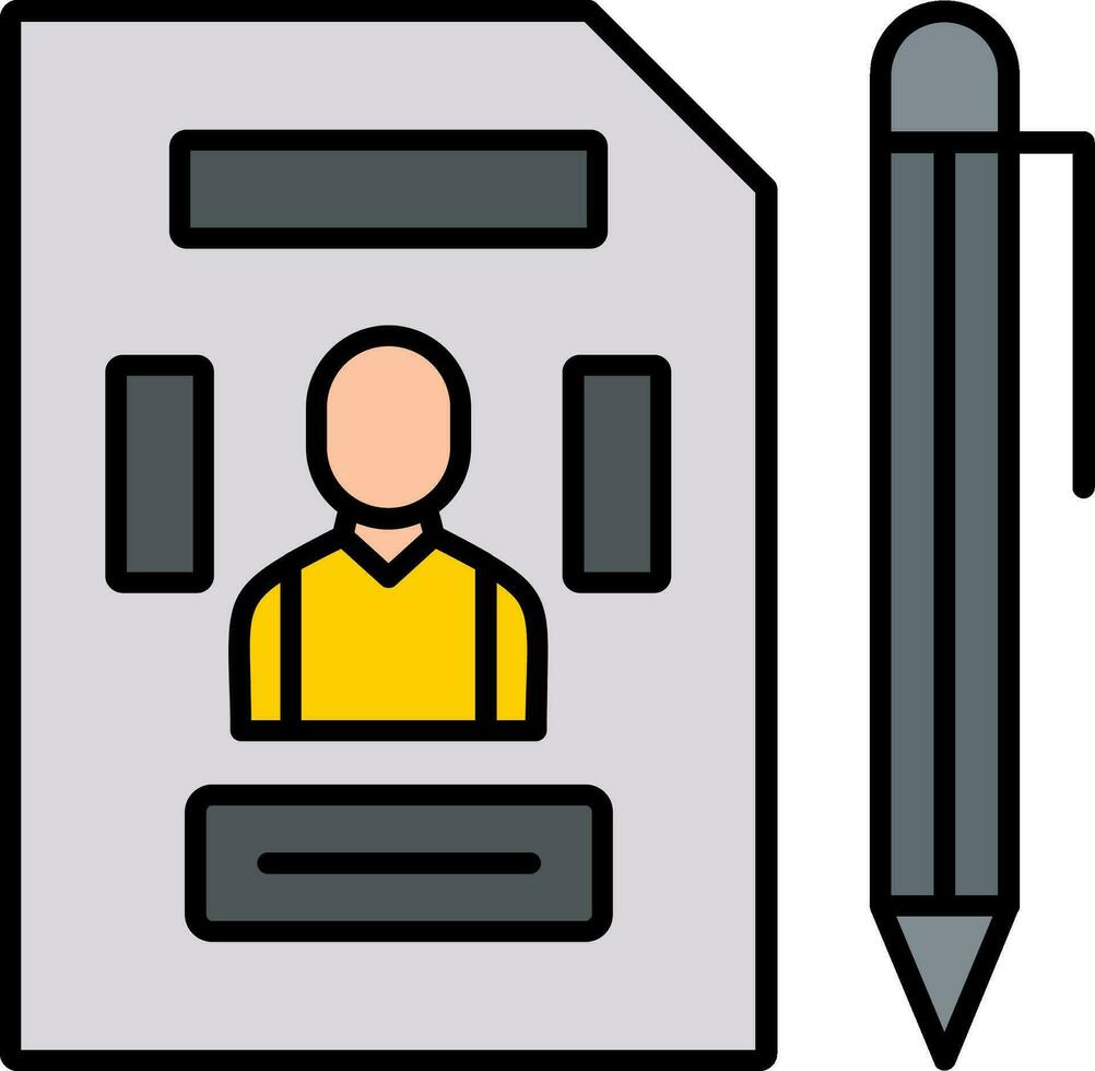 icône remplie de ligne de portefeuille vecteur