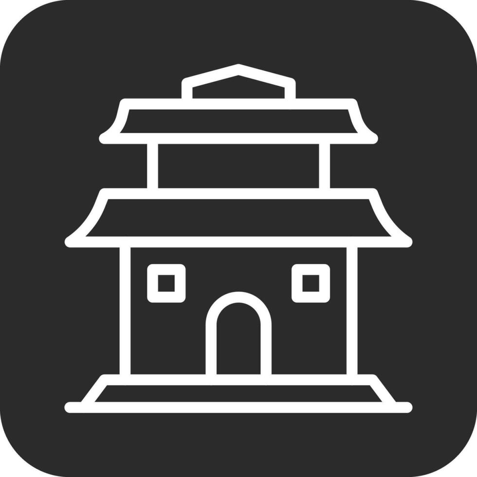 icône de vecteur de pagode