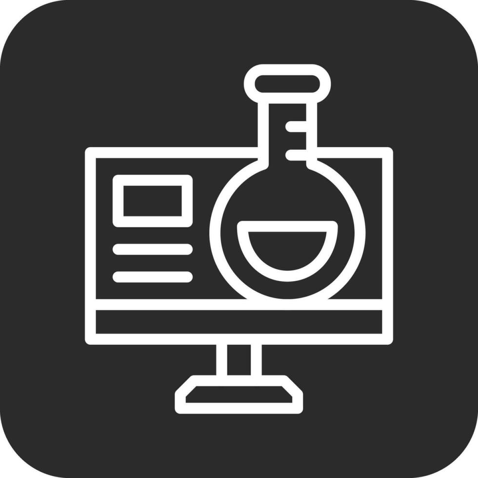 en ligne chimie vecteur icône