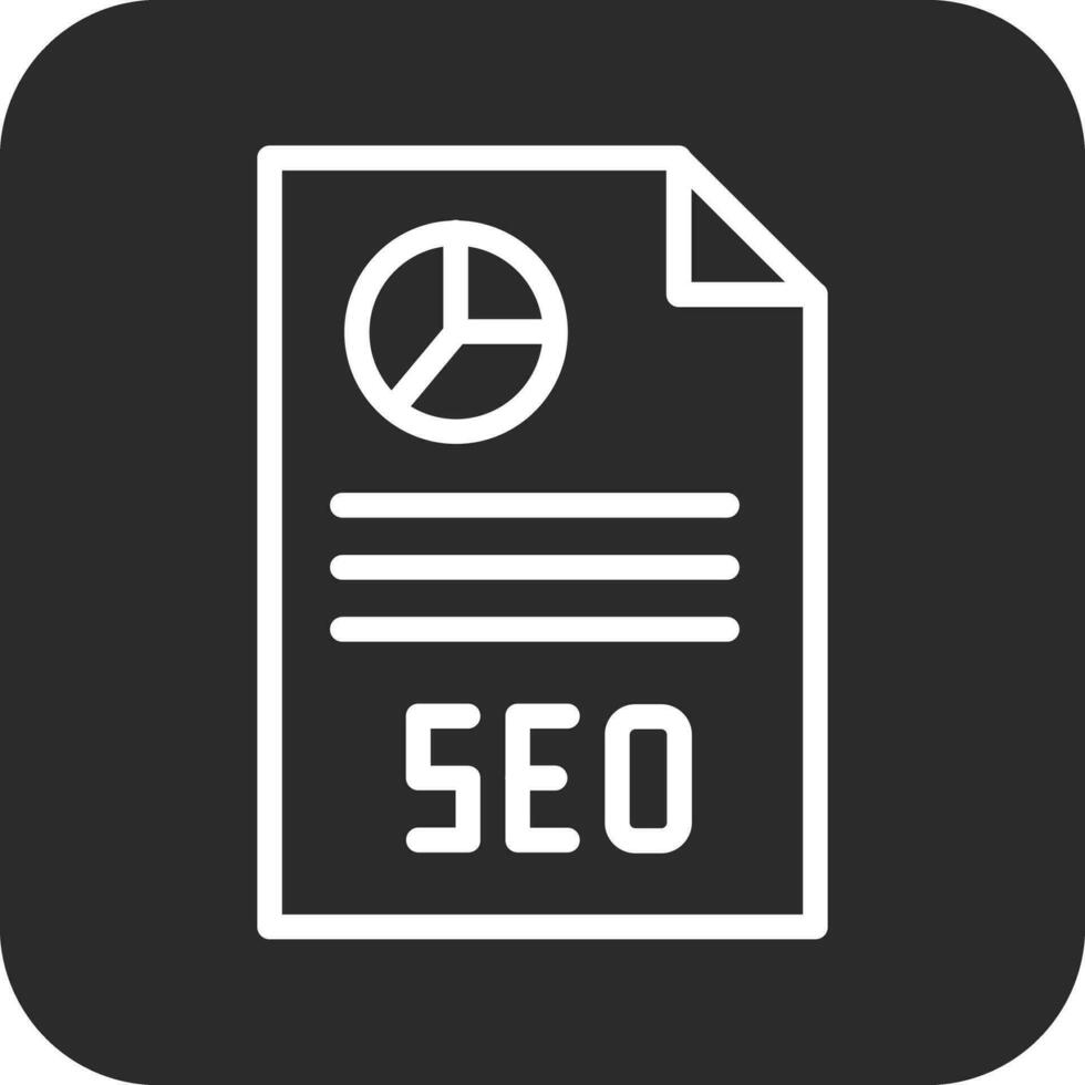 icône de vecteur de rapport seo