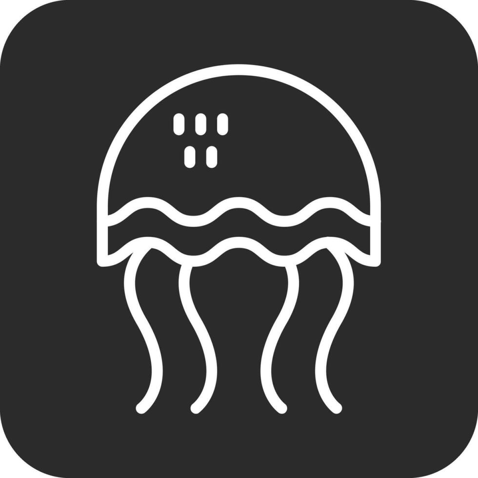 icône de vecteur de méduses