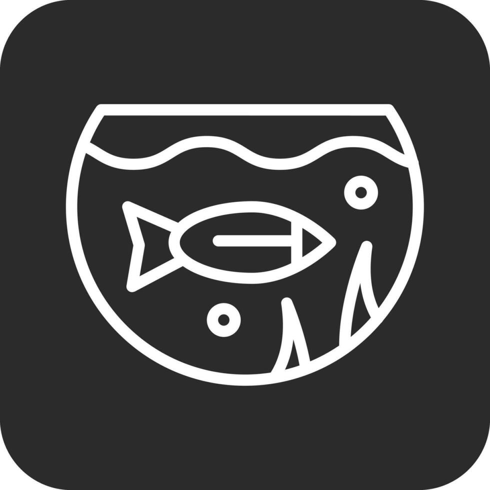 poisson réservoir vecteur icône