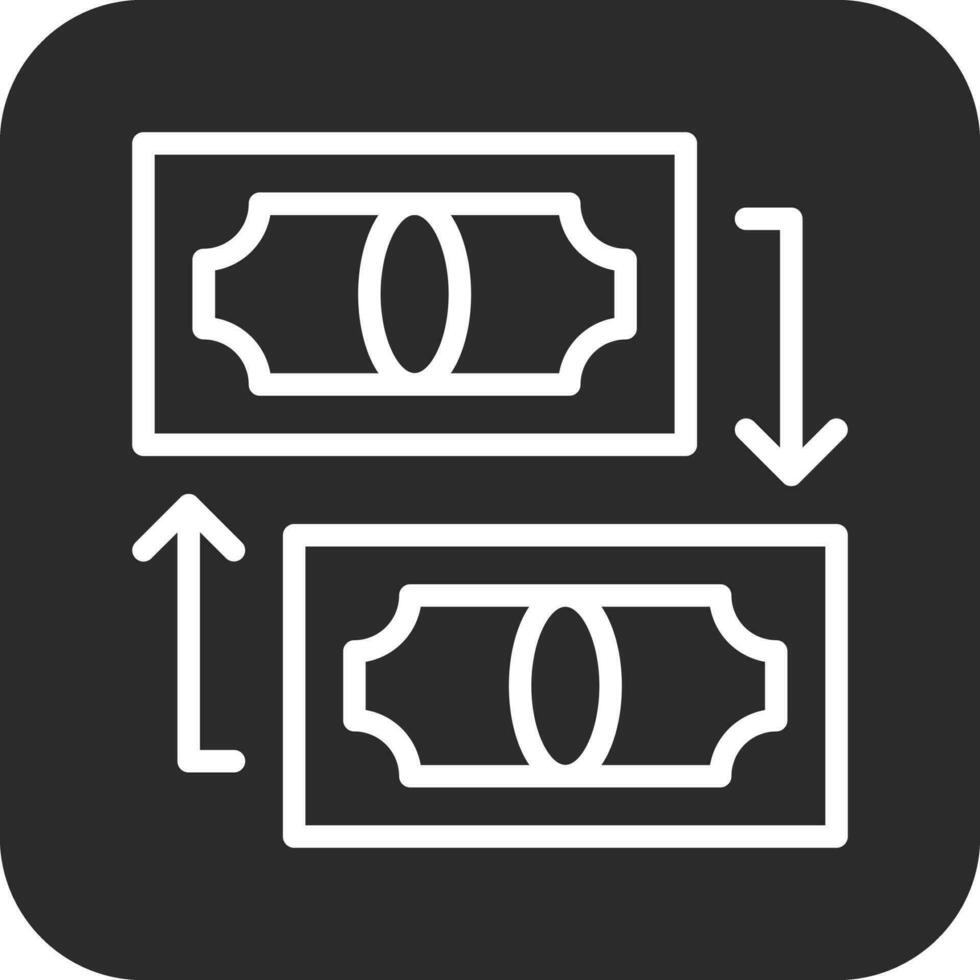 icône de vecteur de transfert d'argent