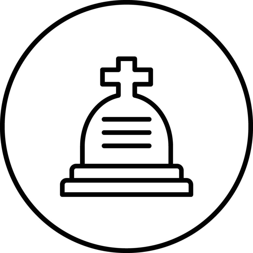 icône de vecteur de pierre tombale