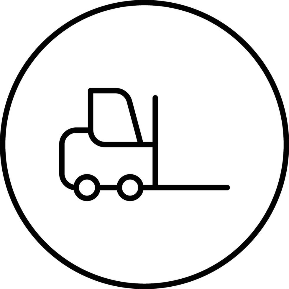 icône de vecteur de chariot élévateur