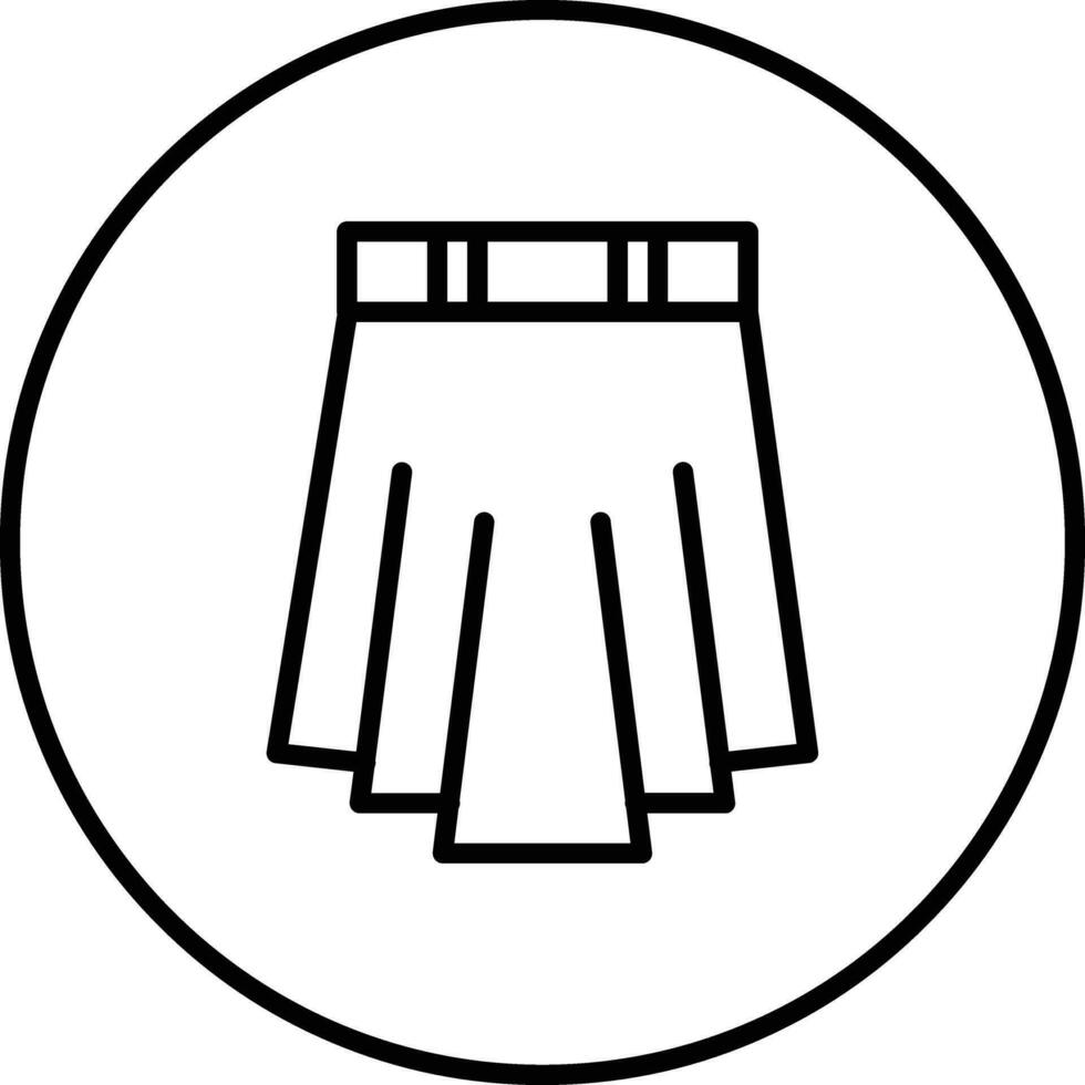 icône de vecteur de jupe
