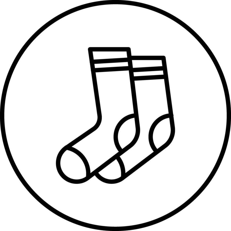 icône de vecteur de chaussettes