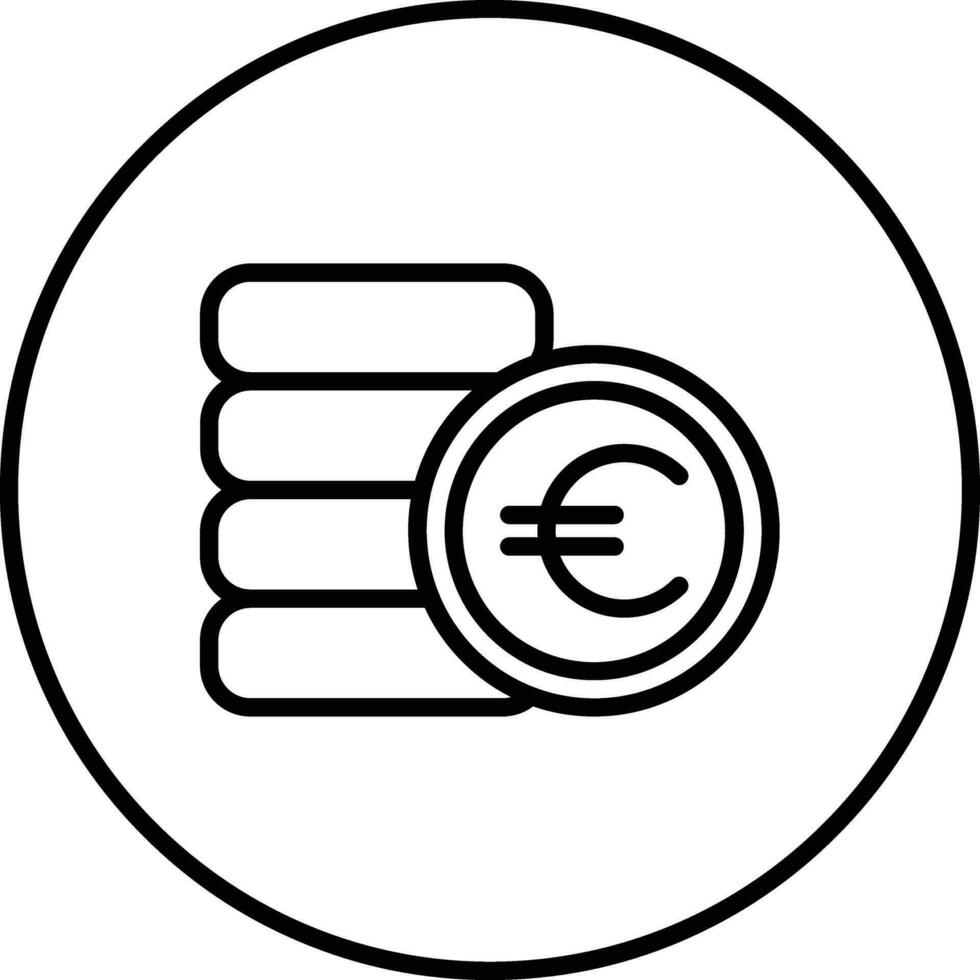 icône de vecteur de devise euro