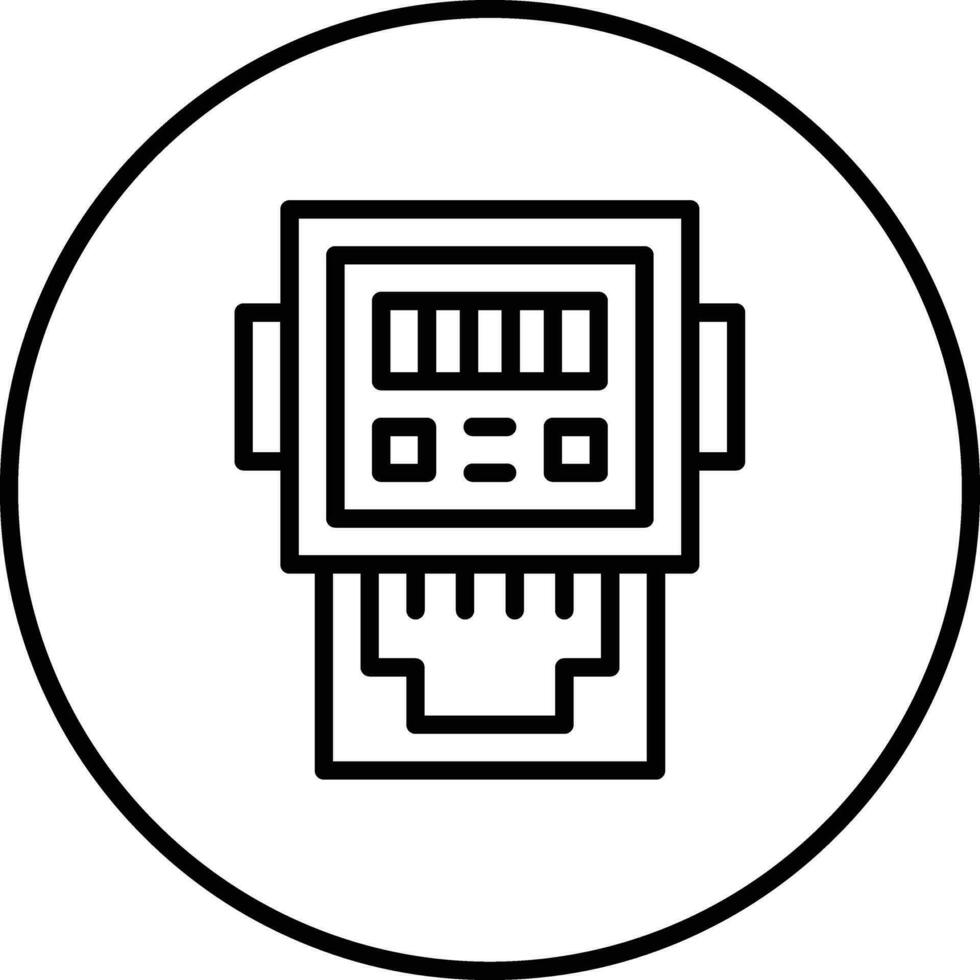 icône de vecteur de compteur électrique