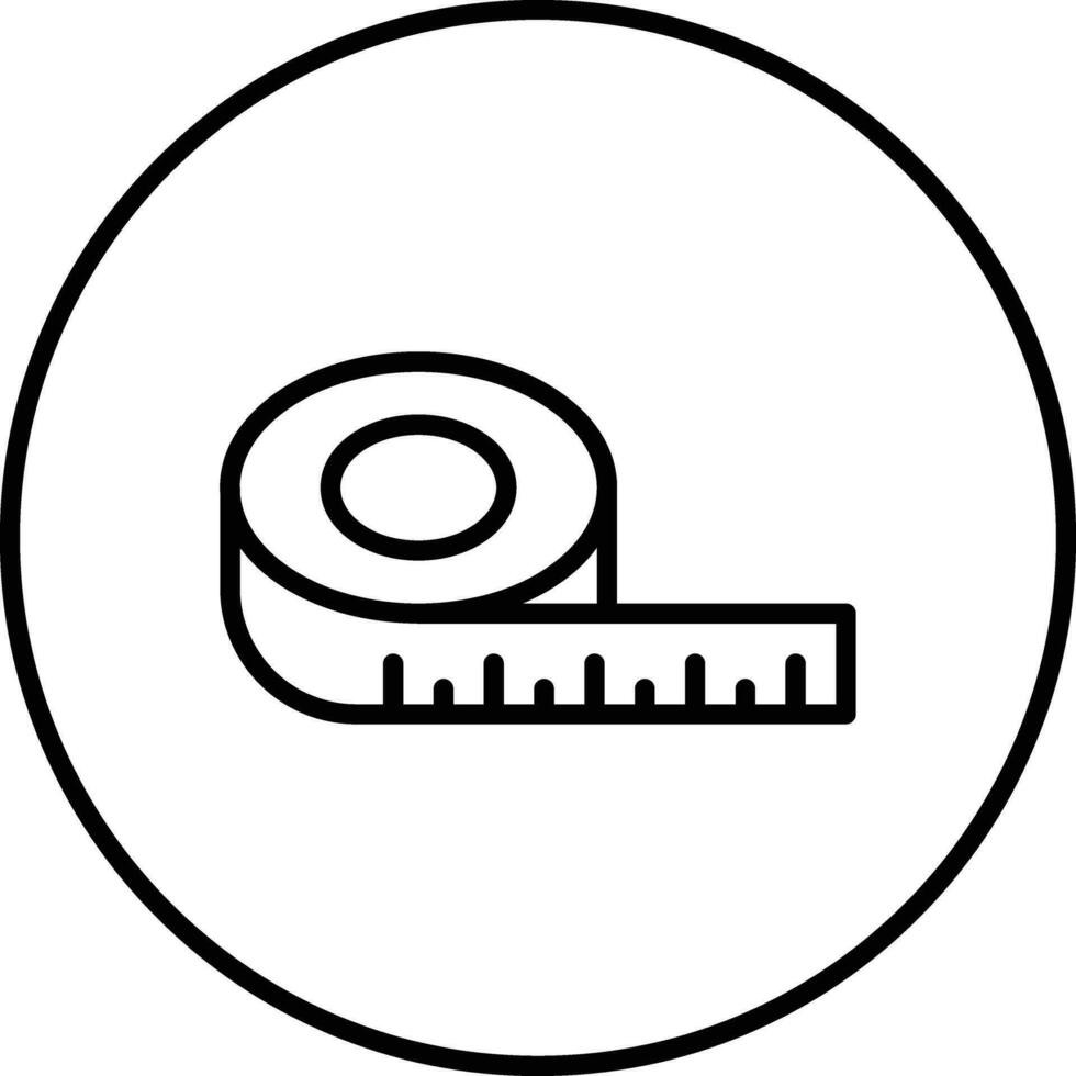 icône de vecteur de bande de mesure