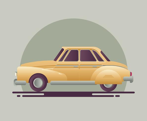 Illustration de voiture rétro vecteur