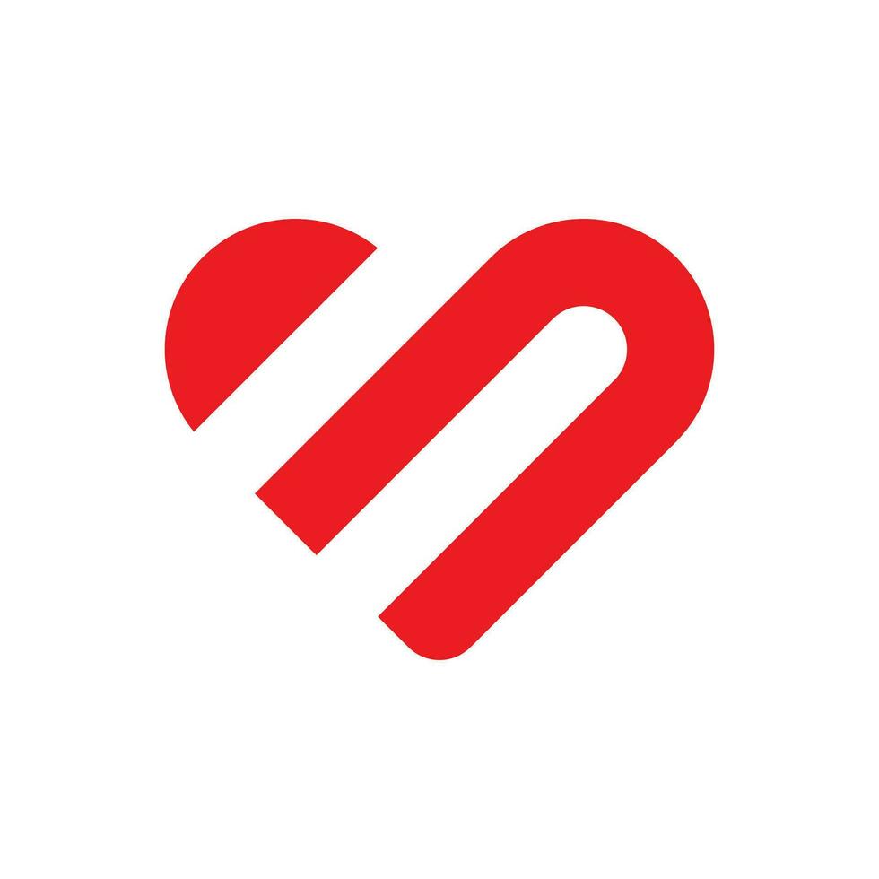cœur logo. aimer, médical et charité conception vecteur modèle.