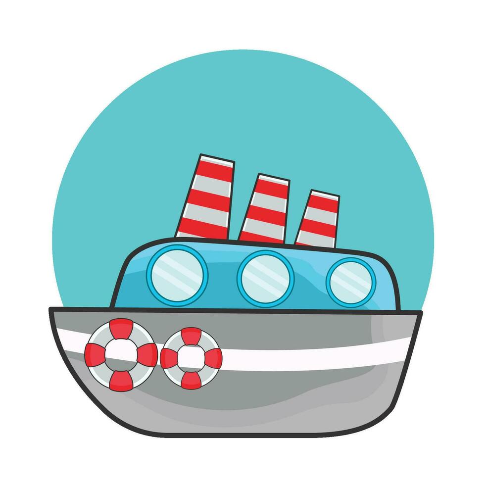 illustration de bateau vecteur