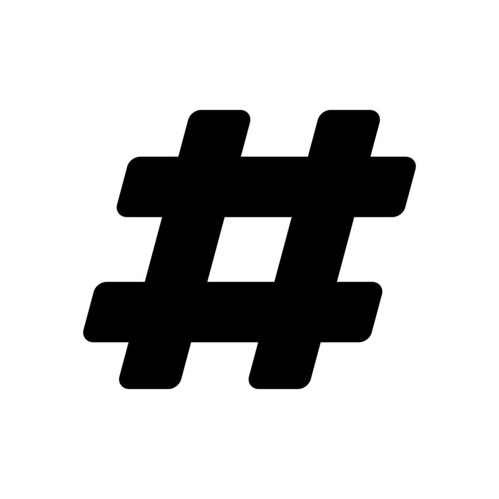 hastag icône symbole vecteur modèle