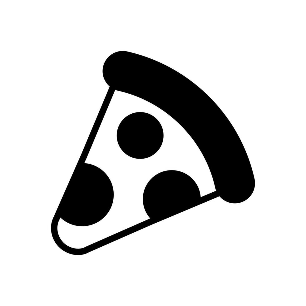 Pizza icône symbole vecteur modèle
