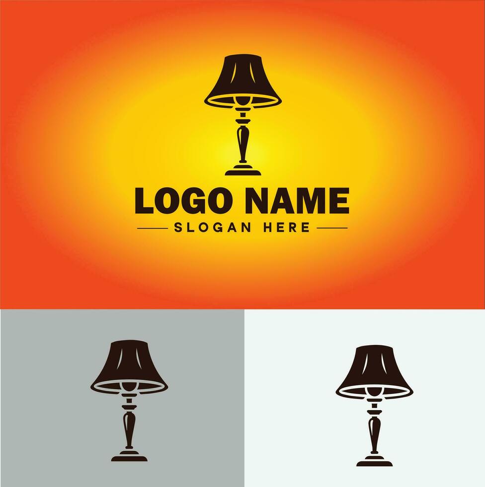 lampe logo ampoule lumière icône entreprise marque affaires logo modèle modifiable vecteur