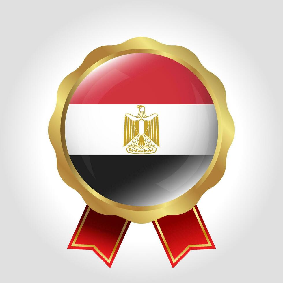 Créatif Egypte drapeau étiquette vecteur conception