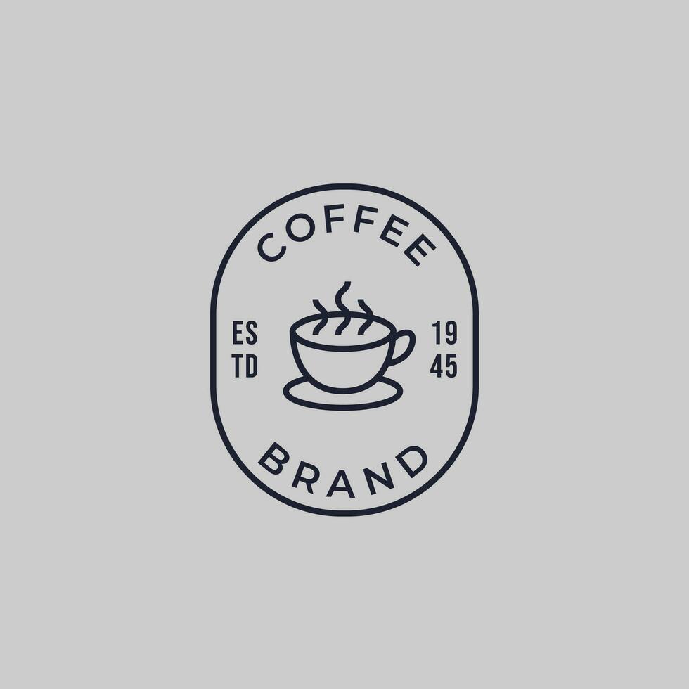 café logo, adapté pour café magasin logo ou produit marque identité. vecteur