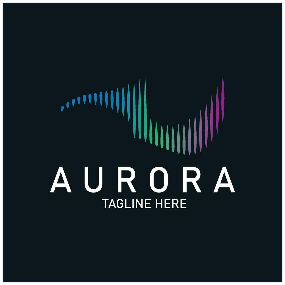 aurore logo lumière ciel astronomie vecteur conception