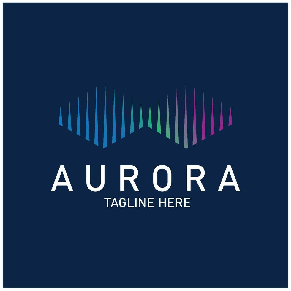 aurore logo lumière ciel astronomie vecteur conception