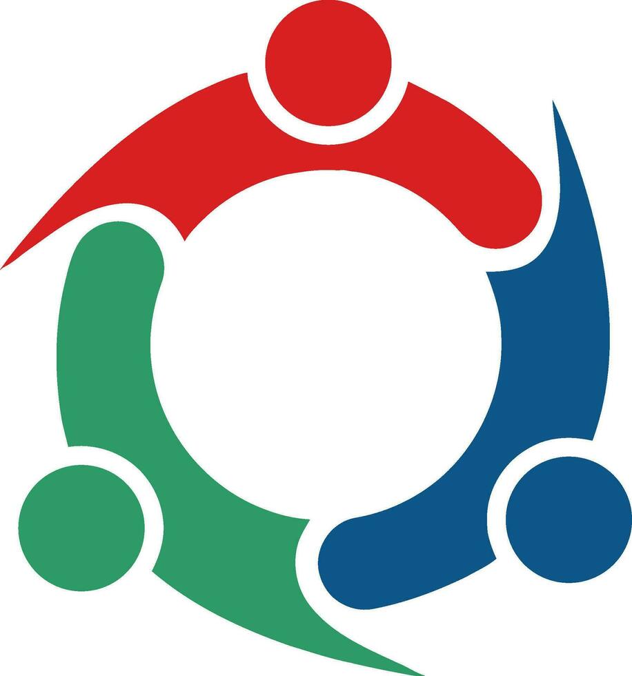 communauté logo modèle dans une moderne minimaliste style vecteur