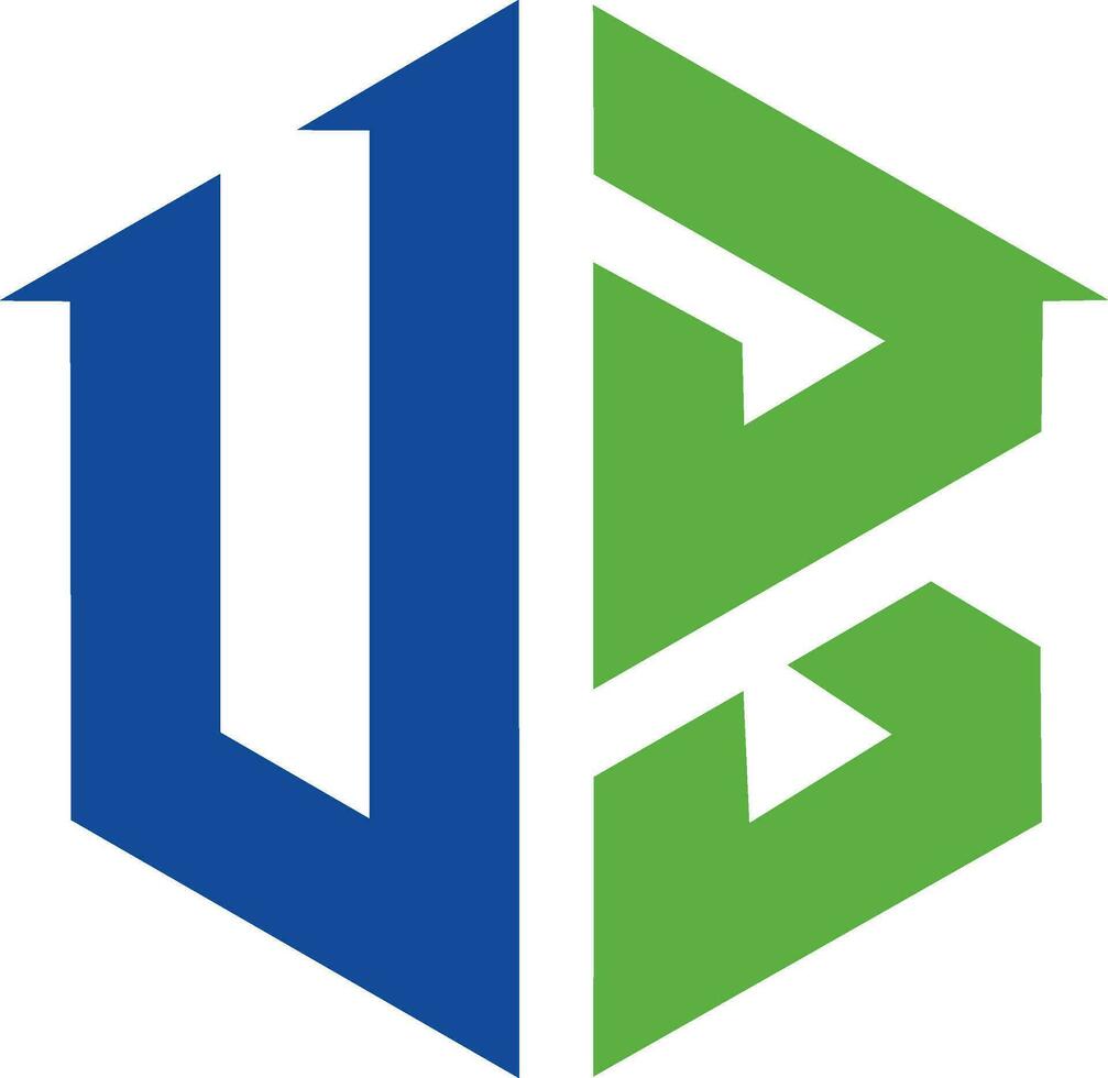 ub logo modèle dans une moderne minimaliste style vecteur