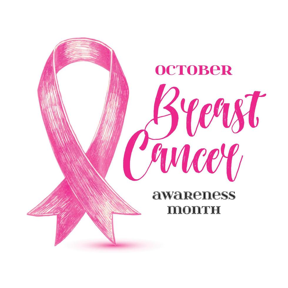 bannière de cancer du sein. mois de sensibilisation d'octobre. vecteur