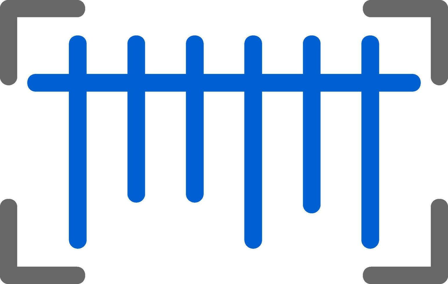 icône plate de code à barres vecteur