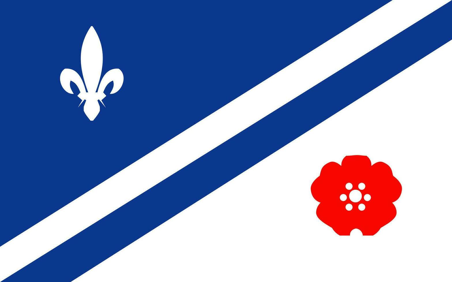 drapeau de le franco albertaines vecteur