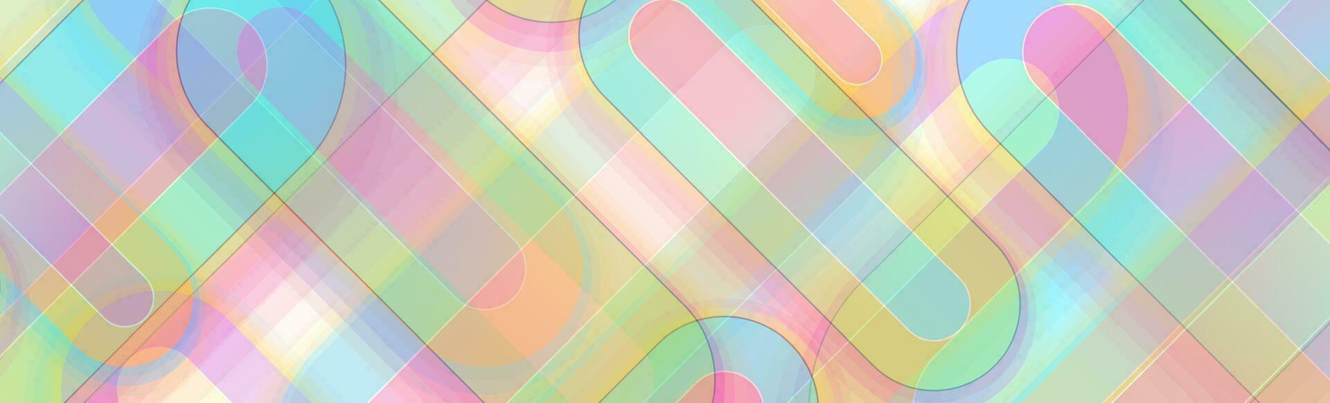coloré pastel géométrique abstrait Contexte vecteur