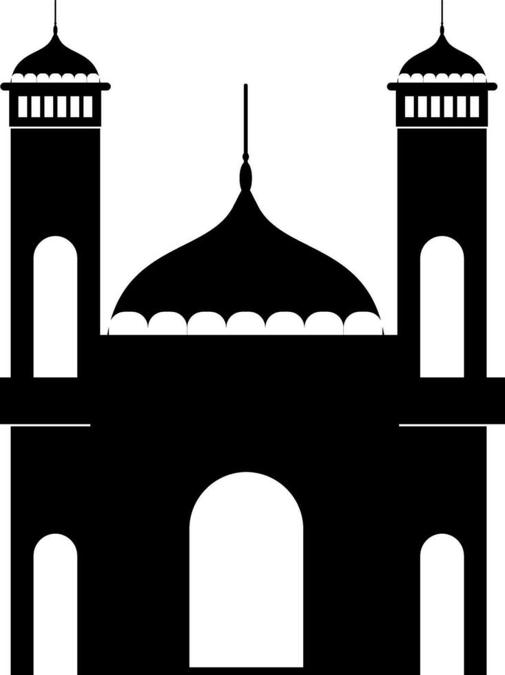 silhouette mosquée illustration vecteur élément