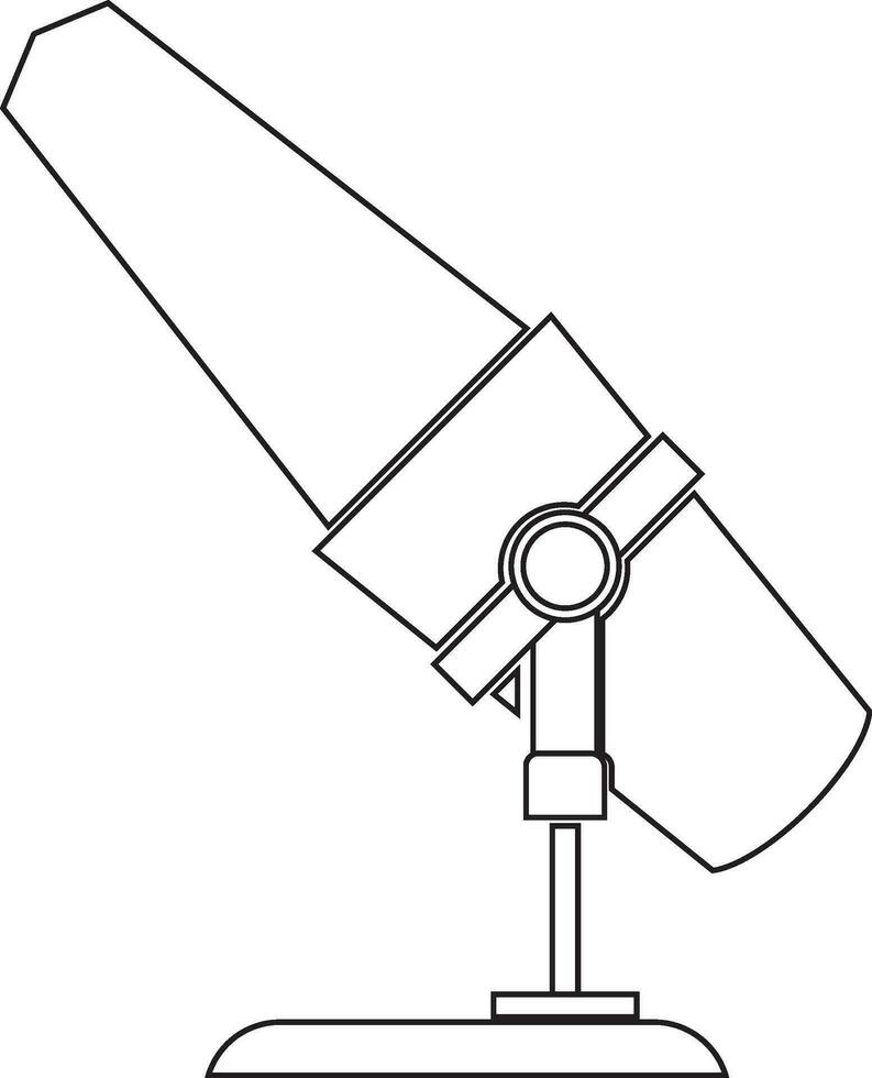 Podcast microphone icône vecteur élément