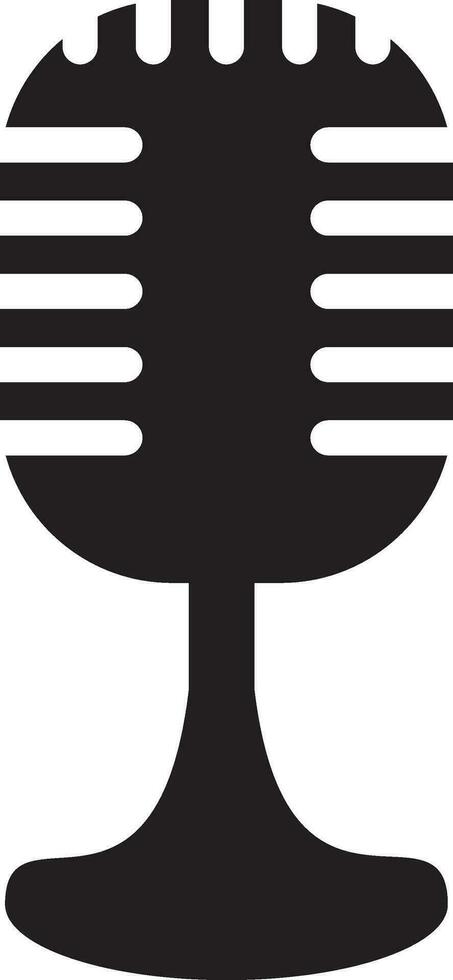Podcast microphone icône vecteur élément