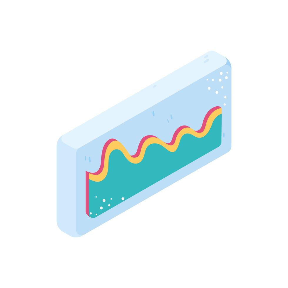 graphique financier isométrique vecteur