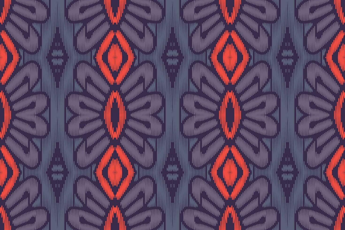 broderie cachemire florale ikat sur fond blanc. motif oriental ethnique géométrique style traditionnel. aztèque illustration vectorielle abstraite. conception pour la texture, le tissu, les vêtements, l'emballage, la décoration, le sarong. vecteur