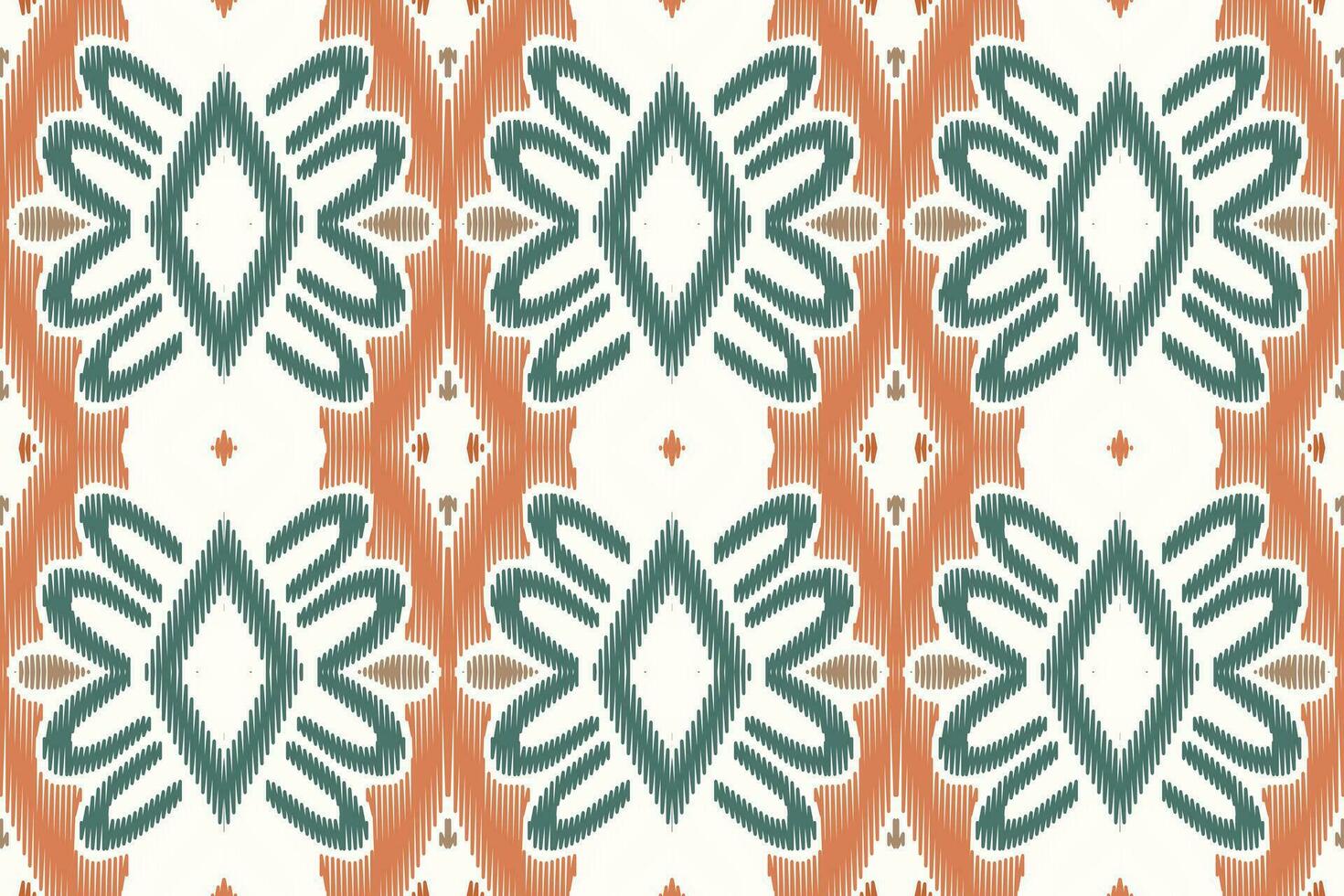 broderie cachemire florale ikat sur fond blanc. motif oriental ethnique géométrique style traditionnel. aztèque illustration vectorielle abstraite. conception pour la texture, le tissu, les vêtements, l'emballage, la décoration, le sarong. vecteur