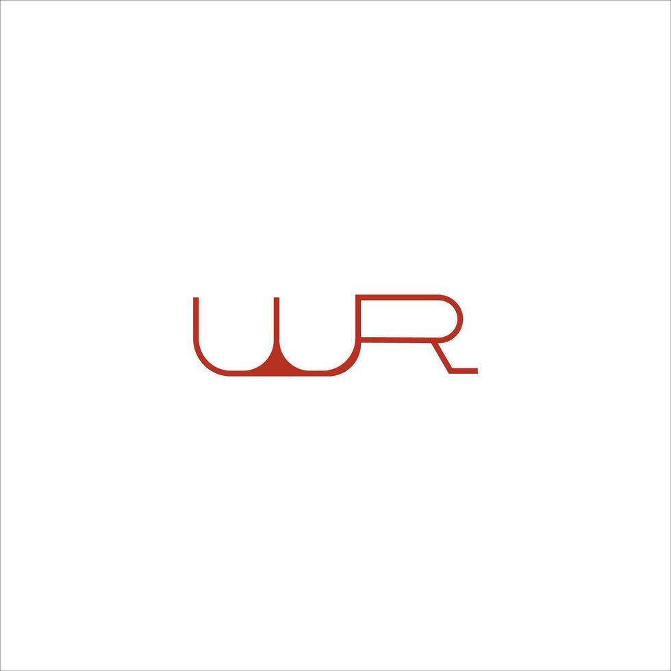 initiale lettre wr logo ou rw logo vecteur conception modèle